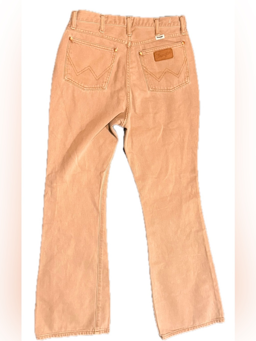 Wrangler Westward High Rise Bootcut Jeans Tan Khaki Earth Wash Size 29 NWOT - Picture 10 of 10